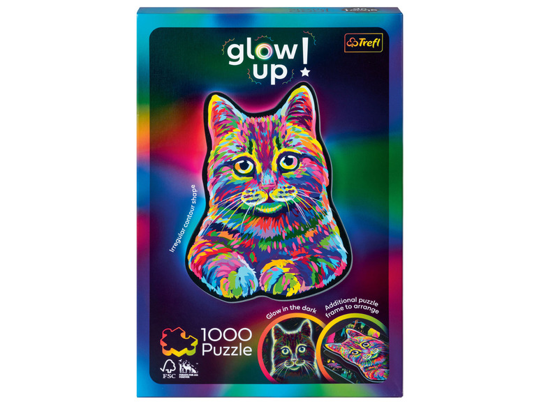 Pełny ekran: Trefl Puzzle Glow up w neonowych kolorach, 1000 elementów - zdjęcie 3