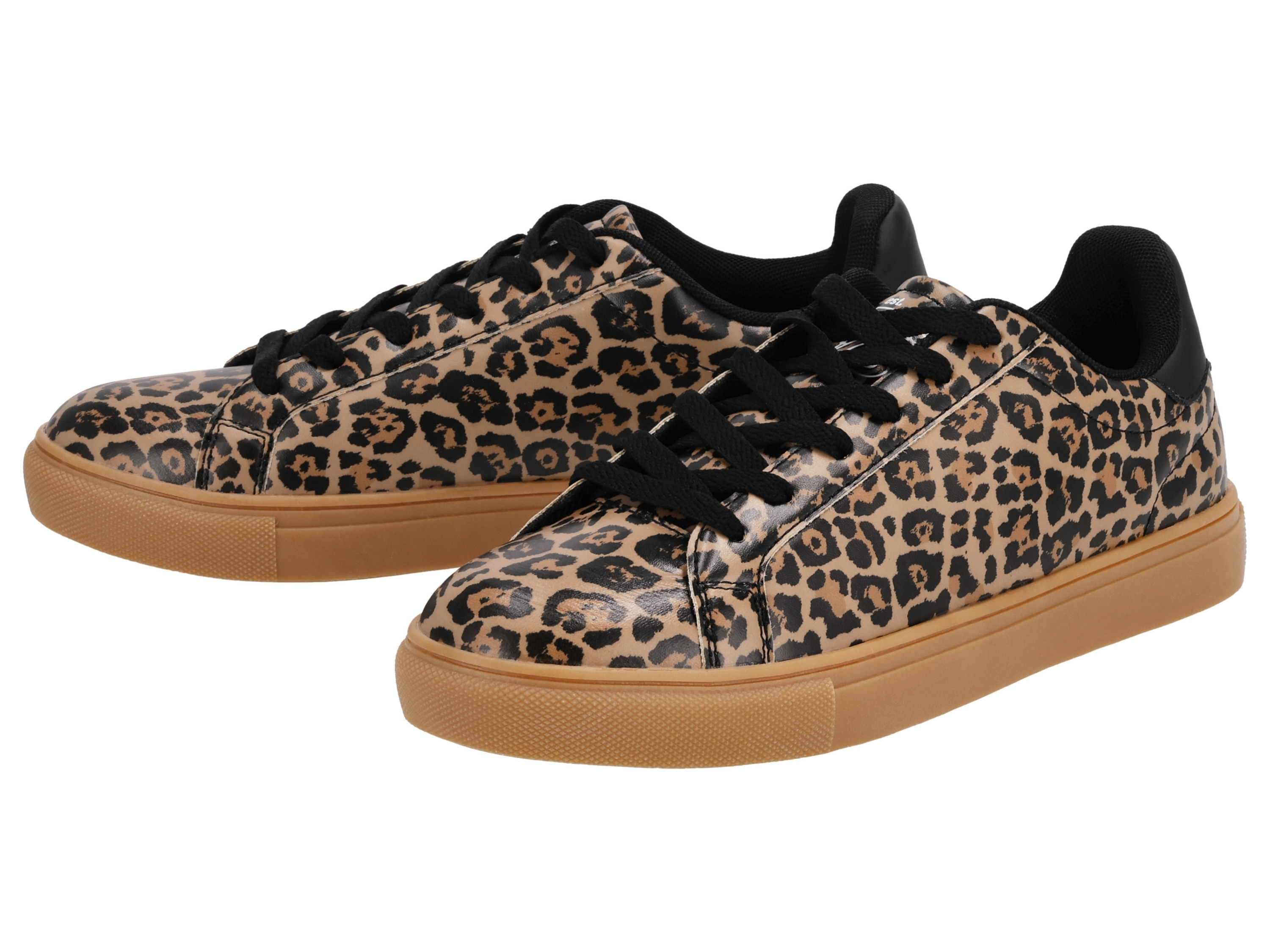 esmara® Sneakersy damskie (wzorzysty/beżowy/czarny, 36)