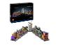 Pudełko zestawu LEGO Harry Potter Diagon Alley i złożony model z 2750 elementami.