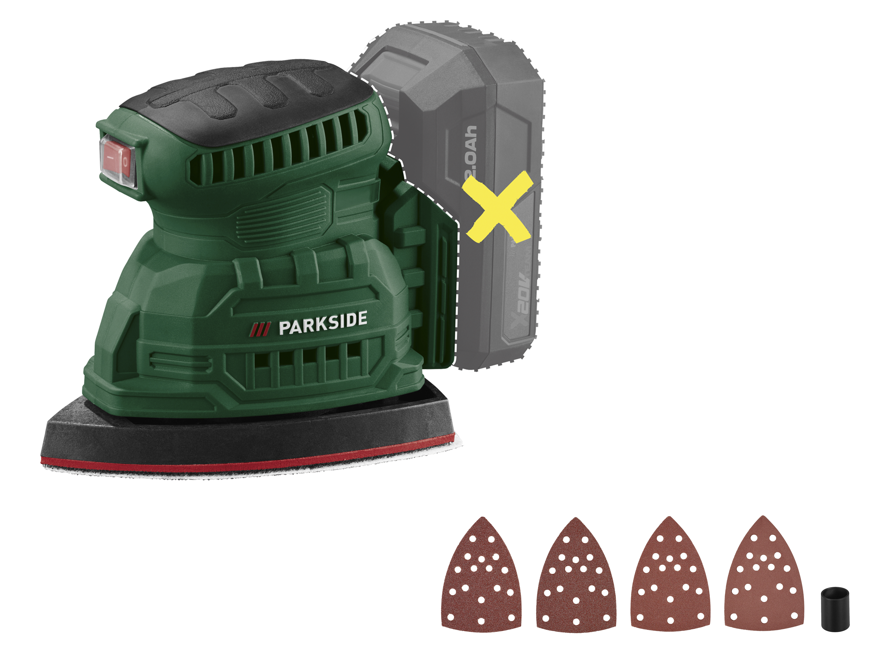 PARKSIDE® Akumulatorowa szlifierka mimośrodowa 20 V »PAEXSG 20-Li B1« / Akumulatorowa szlifierka uniwersalna 20 V »PAMSG 20-Li B1«, bez akumulatora i
