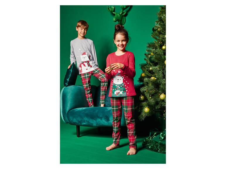 Pełny ekran: pepperts Piżama świąteczna dziewczęca z bawełną (bluzka + spodnie) - zdjęcie 7