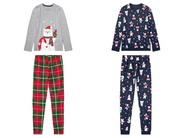 pepperts!® Piżama świąteczna chłopięca z bawełny (bluzka + spodnie)