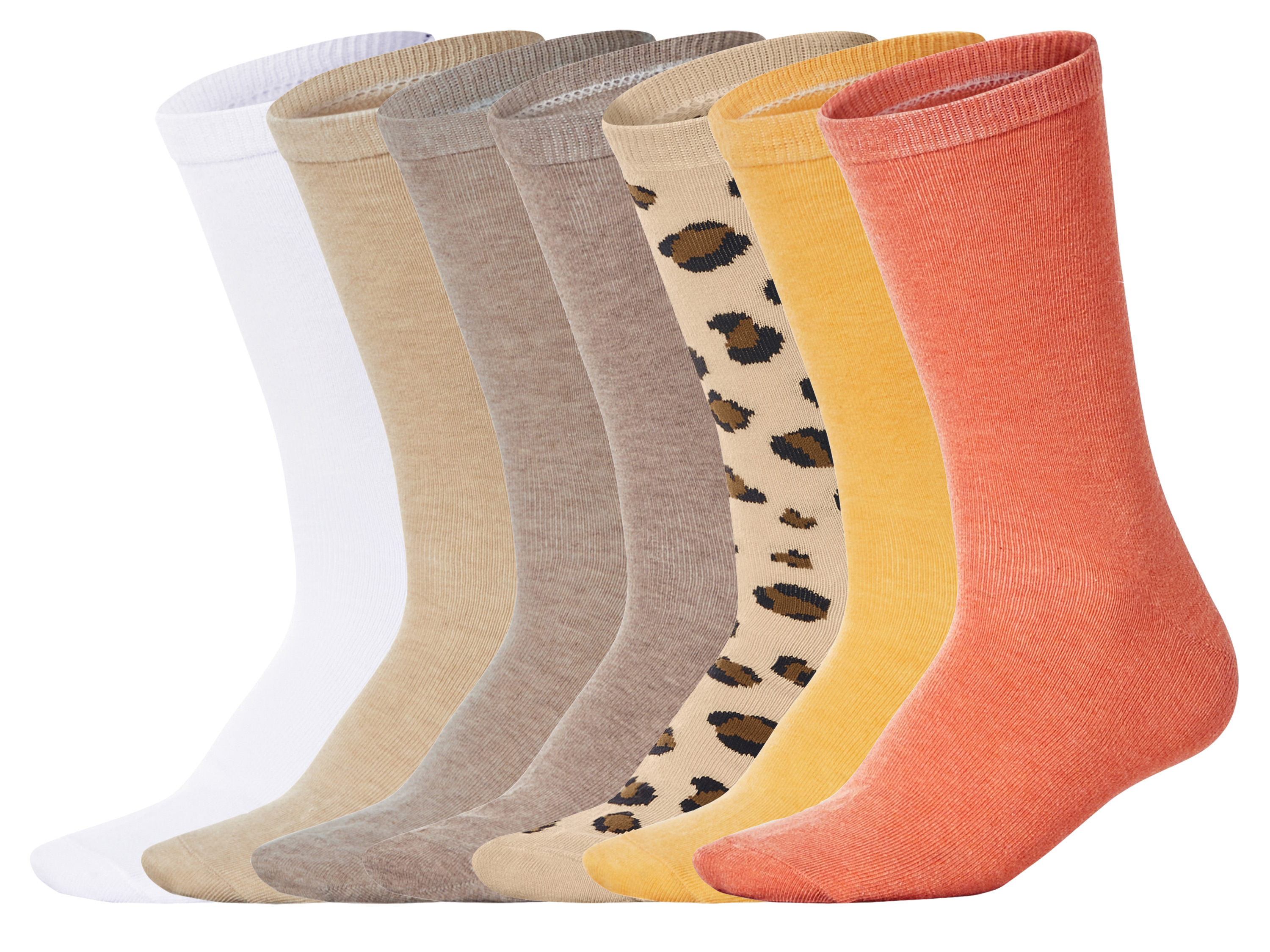 esmara® Skarpetki damskie z bawełną, 7 par 