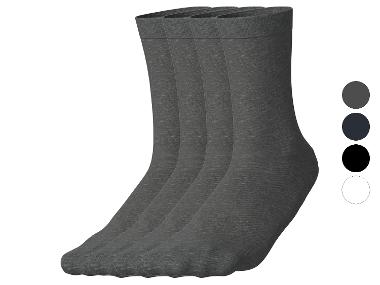 esmara® Skarpetki damskie z biobawełną, 4 pary