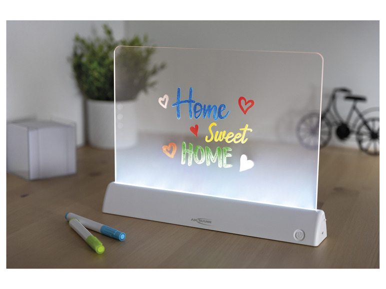 Pełny ekran: ANSMANN Dekoracyjna deska kreślarska LED z bateriami - zdjęcie 2