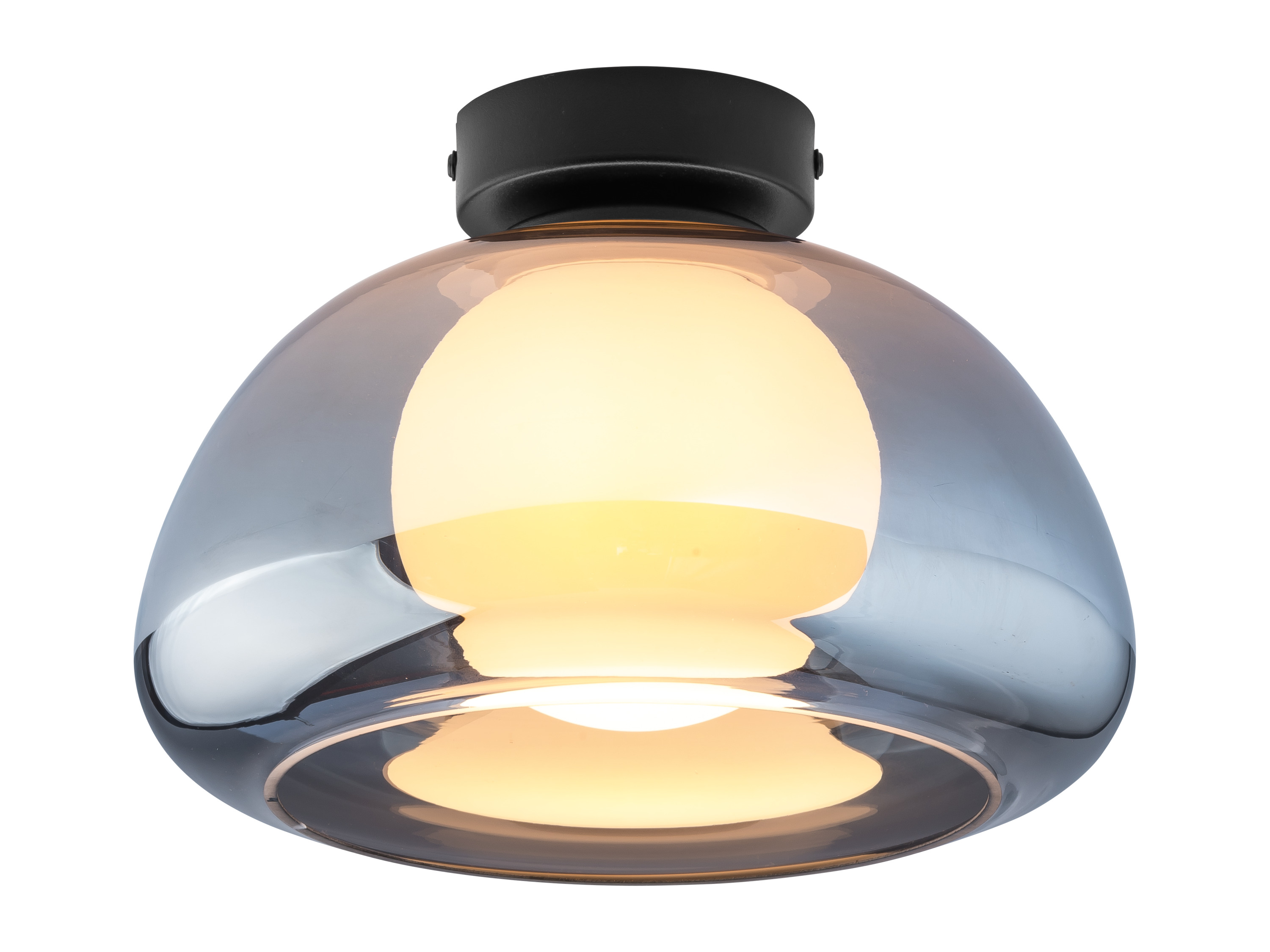 LIVARNO home Lampa LED (Szare szkło)
