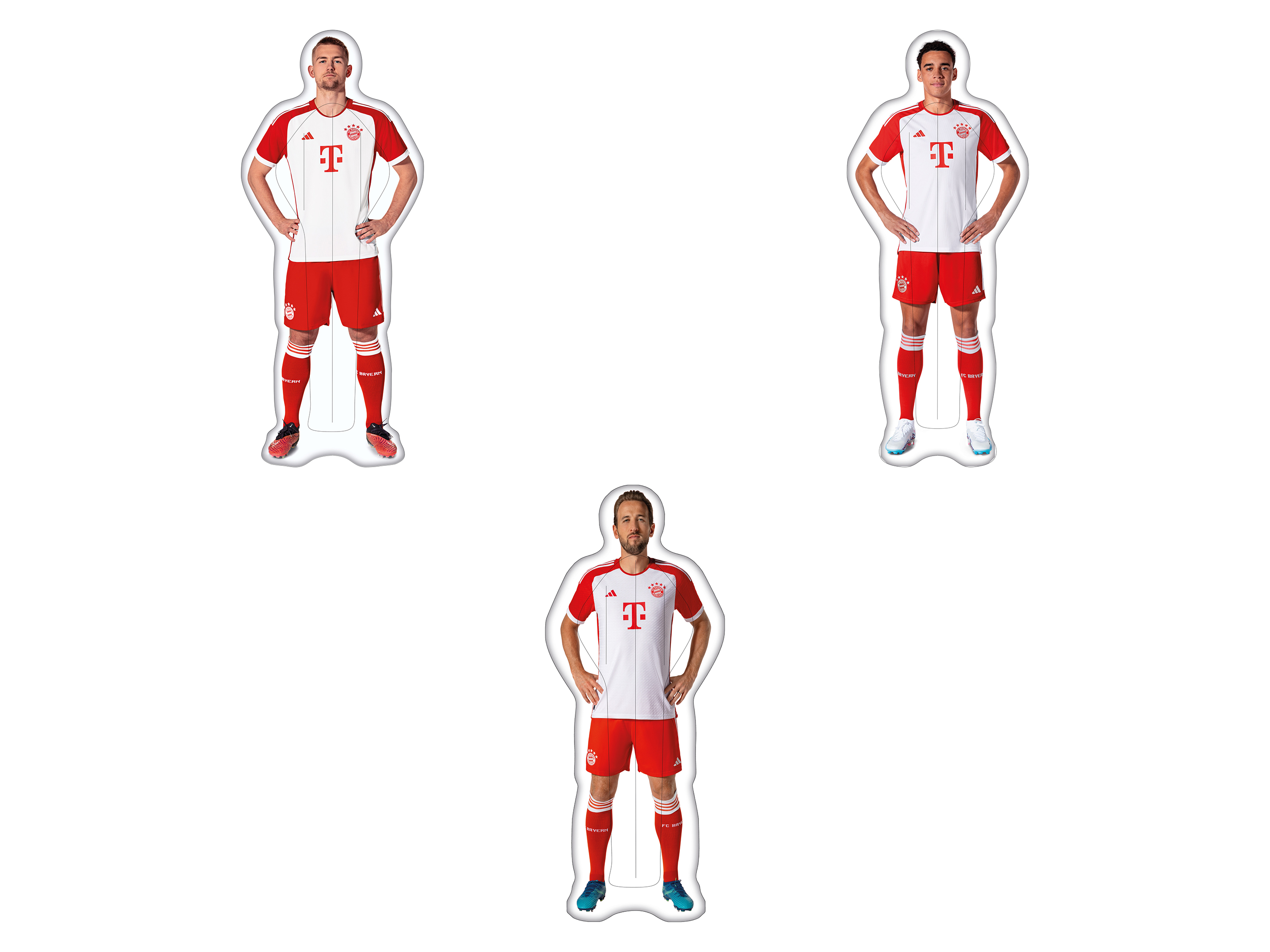 HAPPY PEOPLE FC Bayern München materac dmuchany dla kibiców, ok. 186 x 74 cm.