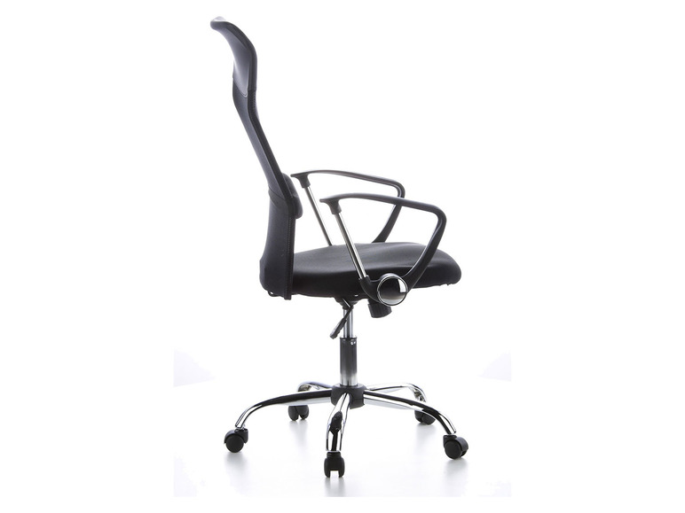 Pełny ekran: hjh OFFICE Krzesło biurowe obrotowe z podłokietnikami ARIA HIGH, czarne - zdjęcie 7