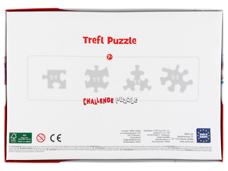 Puzzle Challenge z bohaterami bajek i filmów, 272 elementy