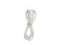 Biały kabel ładujący USB-A do USB-C, związany gumką.