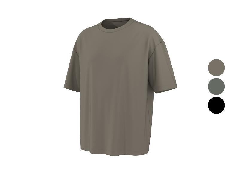 Luźny szary T-shirt z krótkim rękawem, dostępny w trzech kolorach.