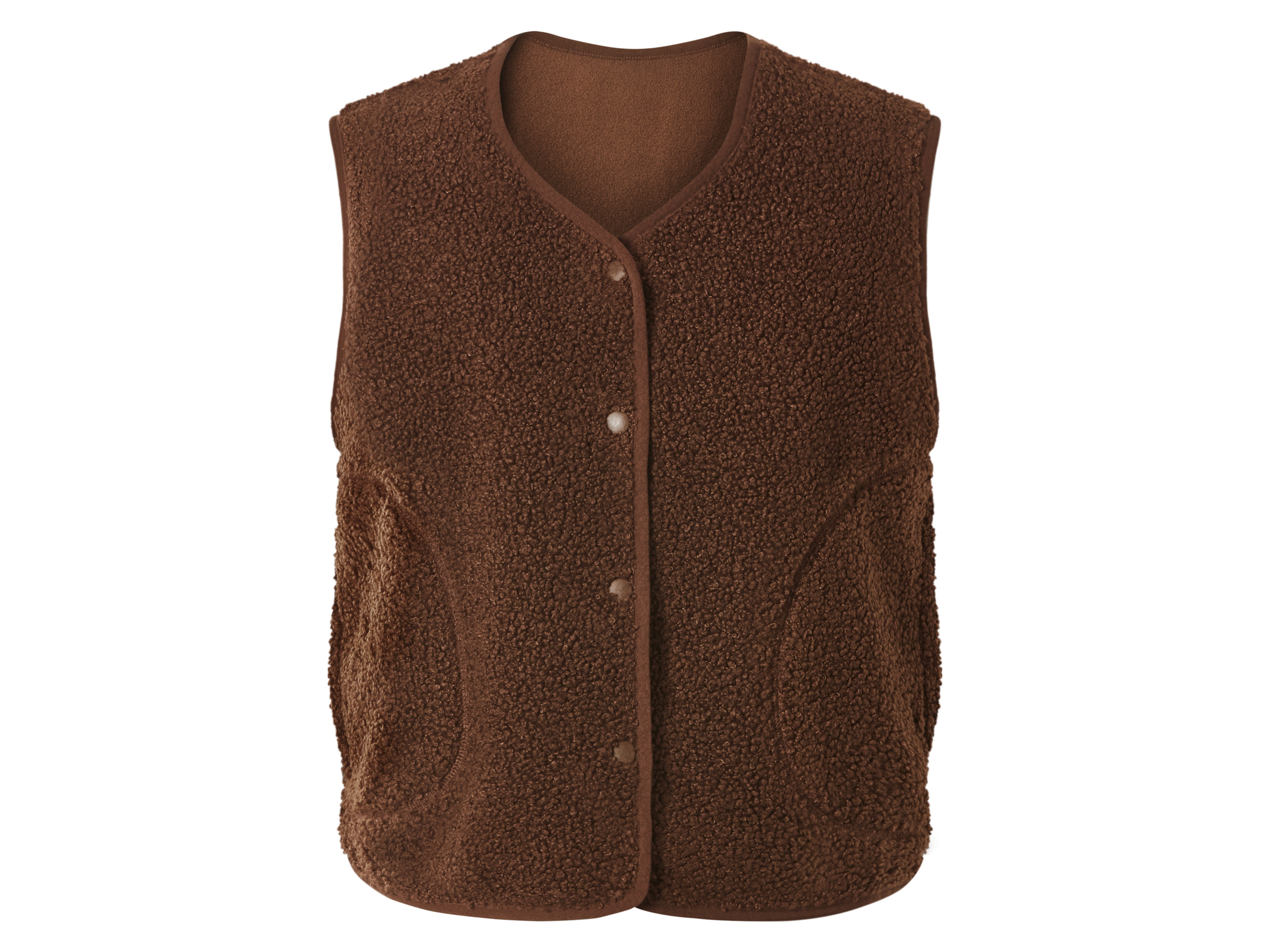 ESMARA® Kamizelka damska sherpa (Brązowy, L(44/46))