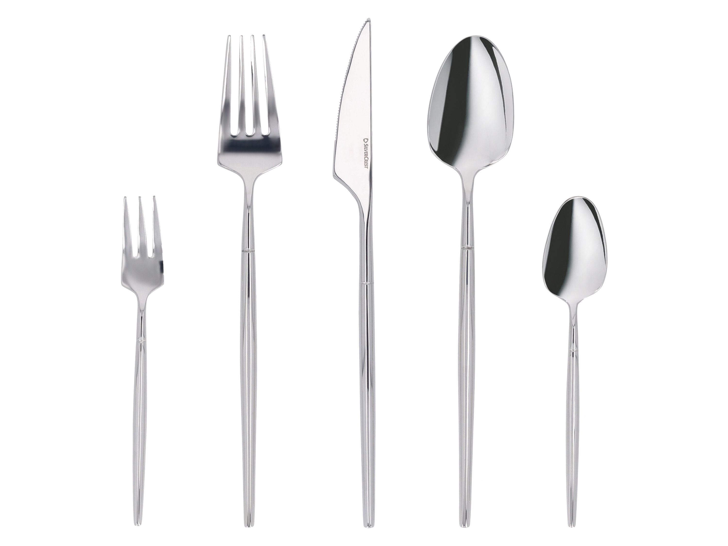 SILVERCREST® Zestaw sztućców ze stali szlachetnej, 20-częściowy