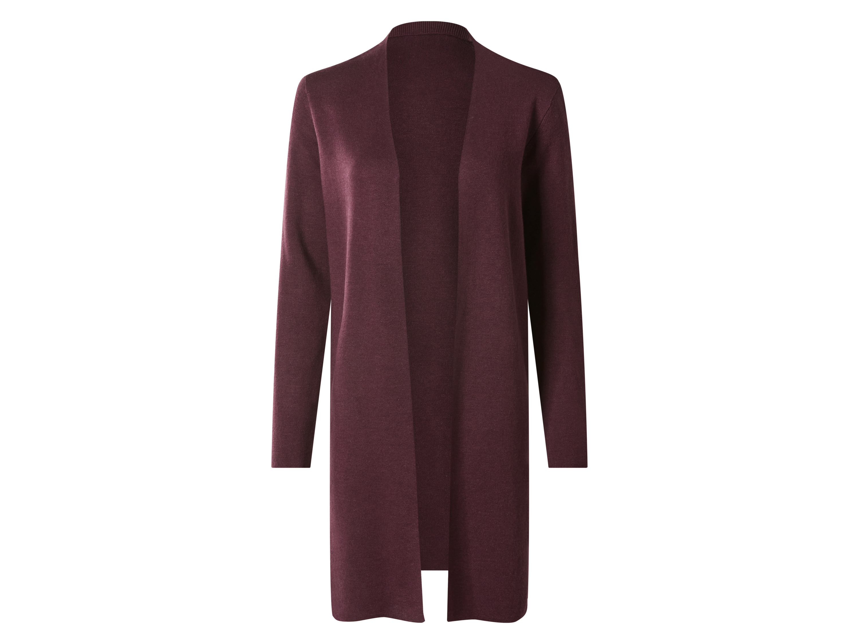 ESMARA® Kardigan z cienkiej dzianiny damski  (Bordowy, L(44/46))