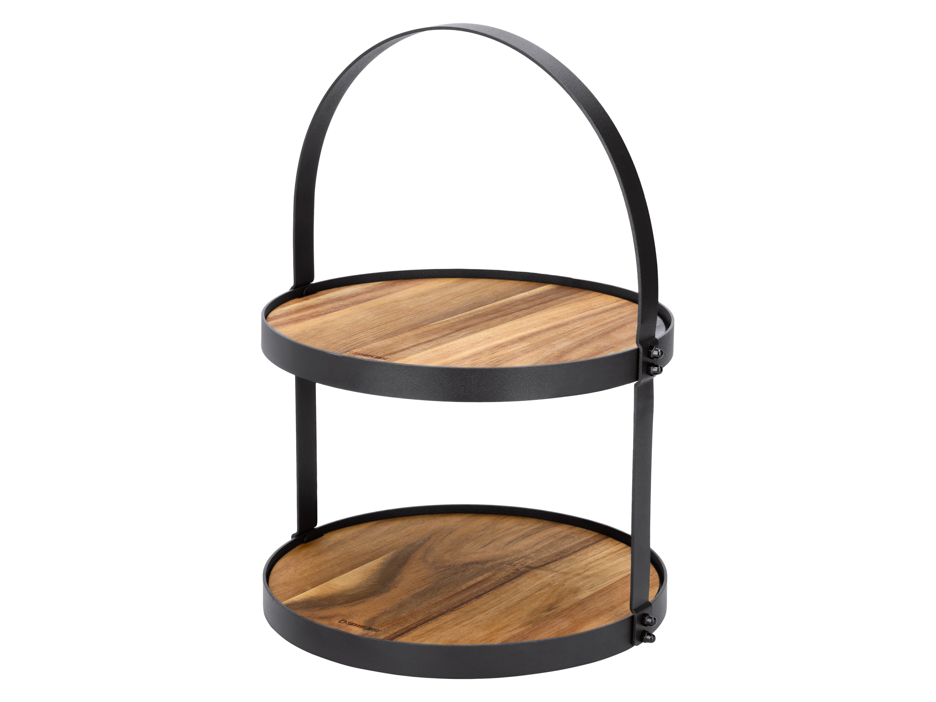 SILVERCREST® Patera z drewna akacjowego (Okrągły stojak)