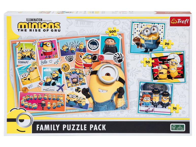 Pełny ekran: Trefl Puzzle Family Pack 3w1 z postaciami z bajek, 500 części - zdjęcie 6