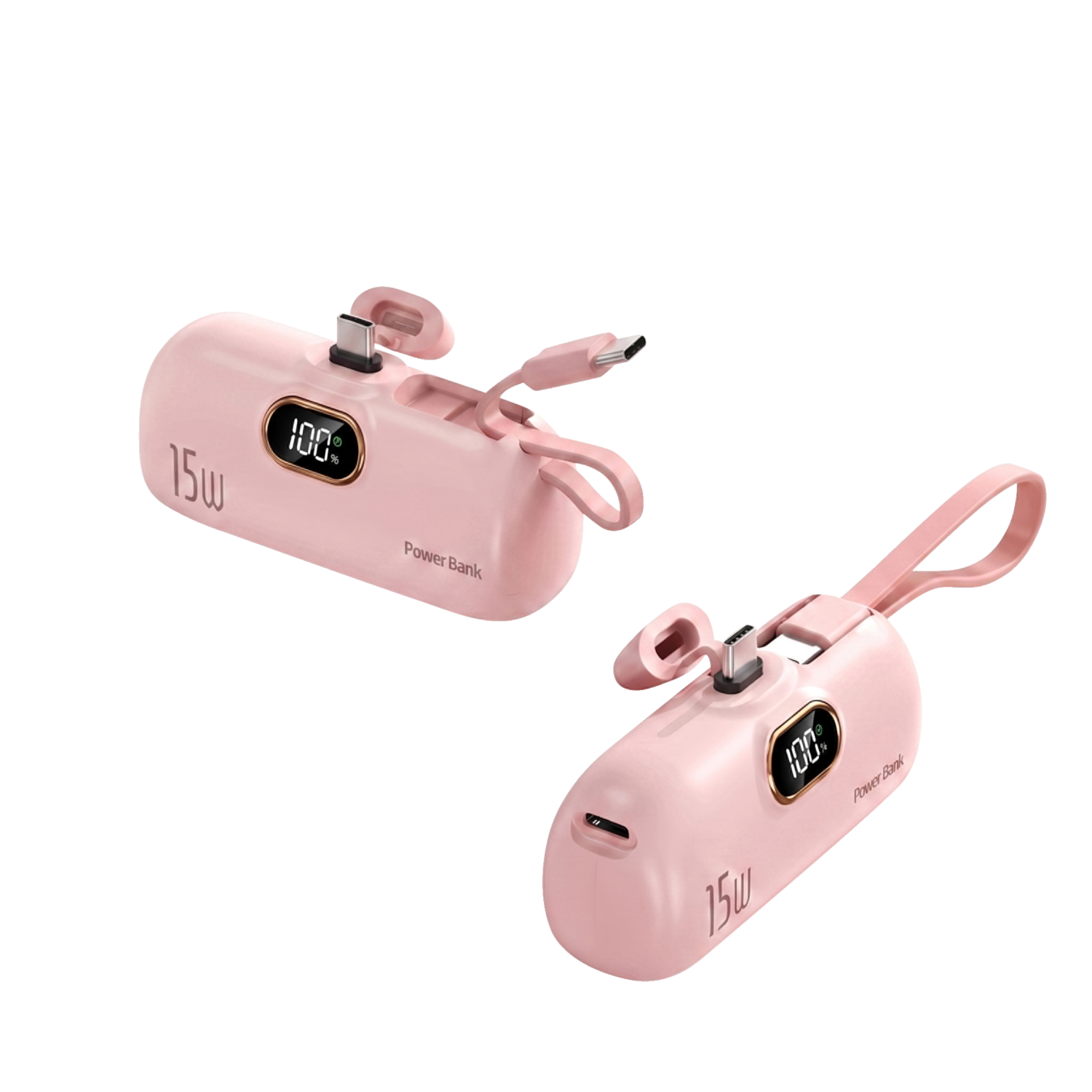 VALE Mini powerbank USB-C, 5000mAh (Różowy)