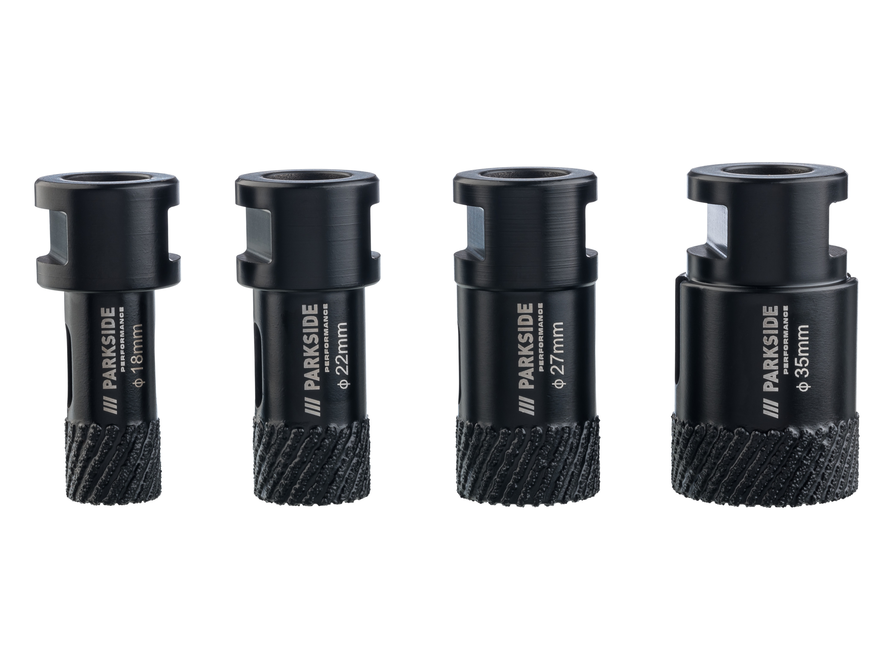 PARKSIDE PERFORMANCE® Zestaw wierteł diamentowych (Wiertła ø 18, 22, 27, 35 mm)