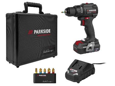 PARKSIDE PERFORMANCE® Zestaw w walizce - Akumulatorowa wiertarkowkrętarka, 20 V (z akumulatorem i ładowarką), edycja limitowana