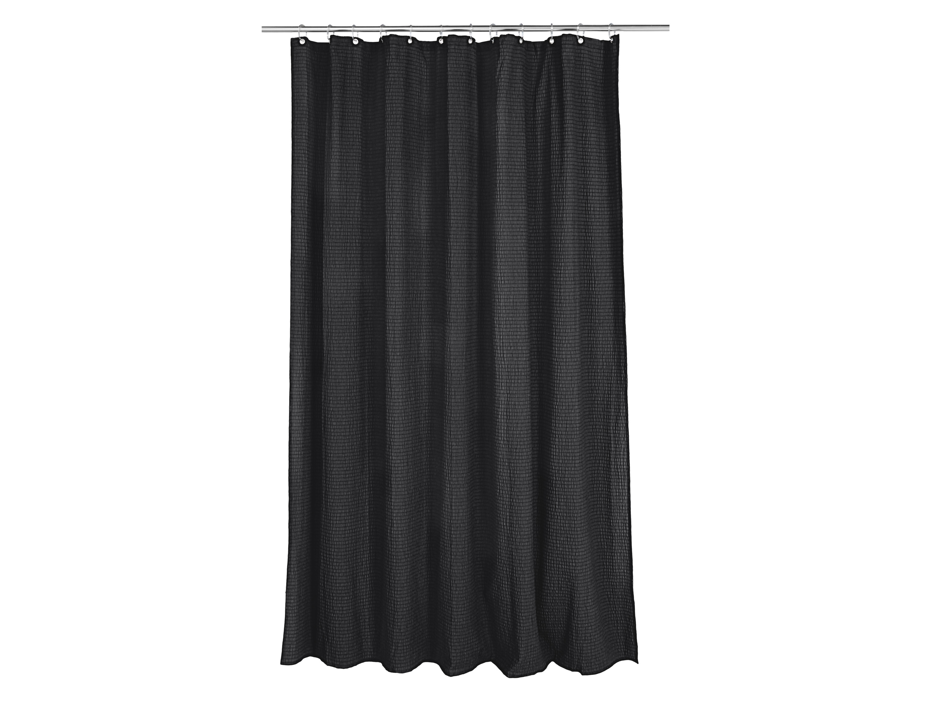 LIVARNO® Zasłona prysznicowa, 180 x 200 cm (Czarny)