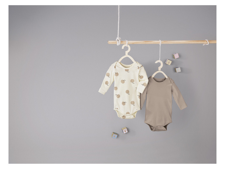 Pełny ekran: lupilu® Body niemowlęce z biobawełny, 2 sztuki - zdjęcie 4