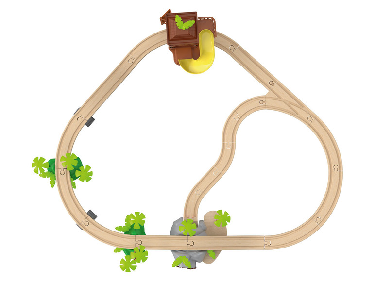 Pełny ekran: Playtive Drewniana kolejka dżungla lub stacja kolejowa - zdjęcie 13