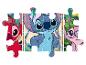 Puzzle przedstawiające postacie z Lilo & Stitch: Sticha, Angela i Jumbę.
