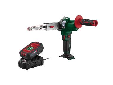 PARKSIDE® Zestaw Akumulatorowy pilnik taśmowy, 20 V z akumulatorem, 2 Ah i ładowarką, 2,4 Ah