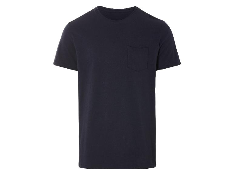 T-shirt męski z lnem i bawełną