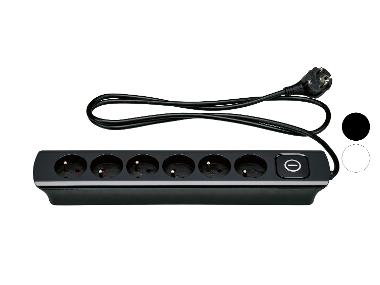 TRONIC® Listwa zasilająca, 6 gniazdek