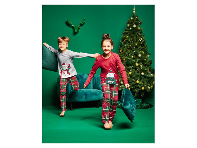 Pełny ekran: pepperts Piżama świąteczna dziewczęca z bawełną (bluzka + spodnie) - zdjęcie 9
