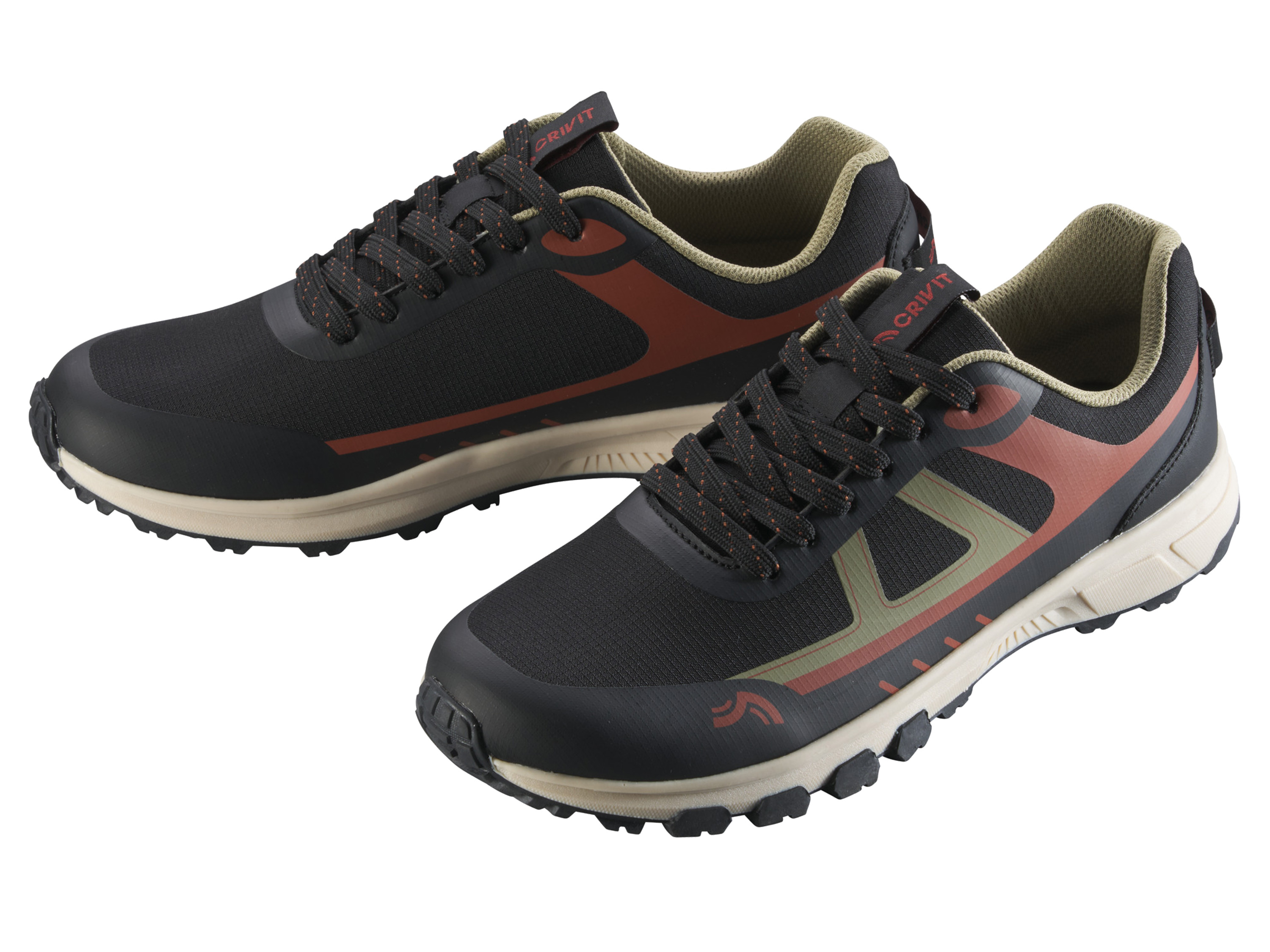 CRIVIT Buty trekkingowe męskie (Czarny, 43)