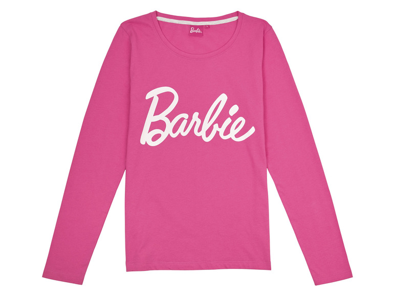 Piżama damska z bawełną z kolekcji Barbie (koszulka + spodnie)