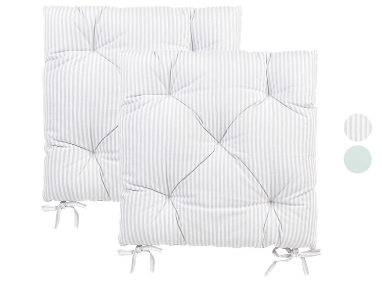 Pełny ekran: LIVARNO home Komplet 2 poduszek na siedzisko, 40 x 40 cm - zdjęcie 1