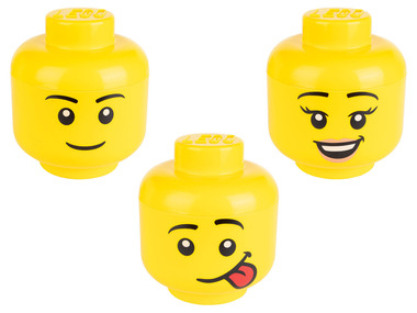 Pojemnik do przechowania w kształcie głowy Lego, 2 elementy
