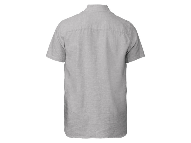 Pełny ekran: LIVERGY® Koszula męska z lnem, regular fit - zdjęcie 4