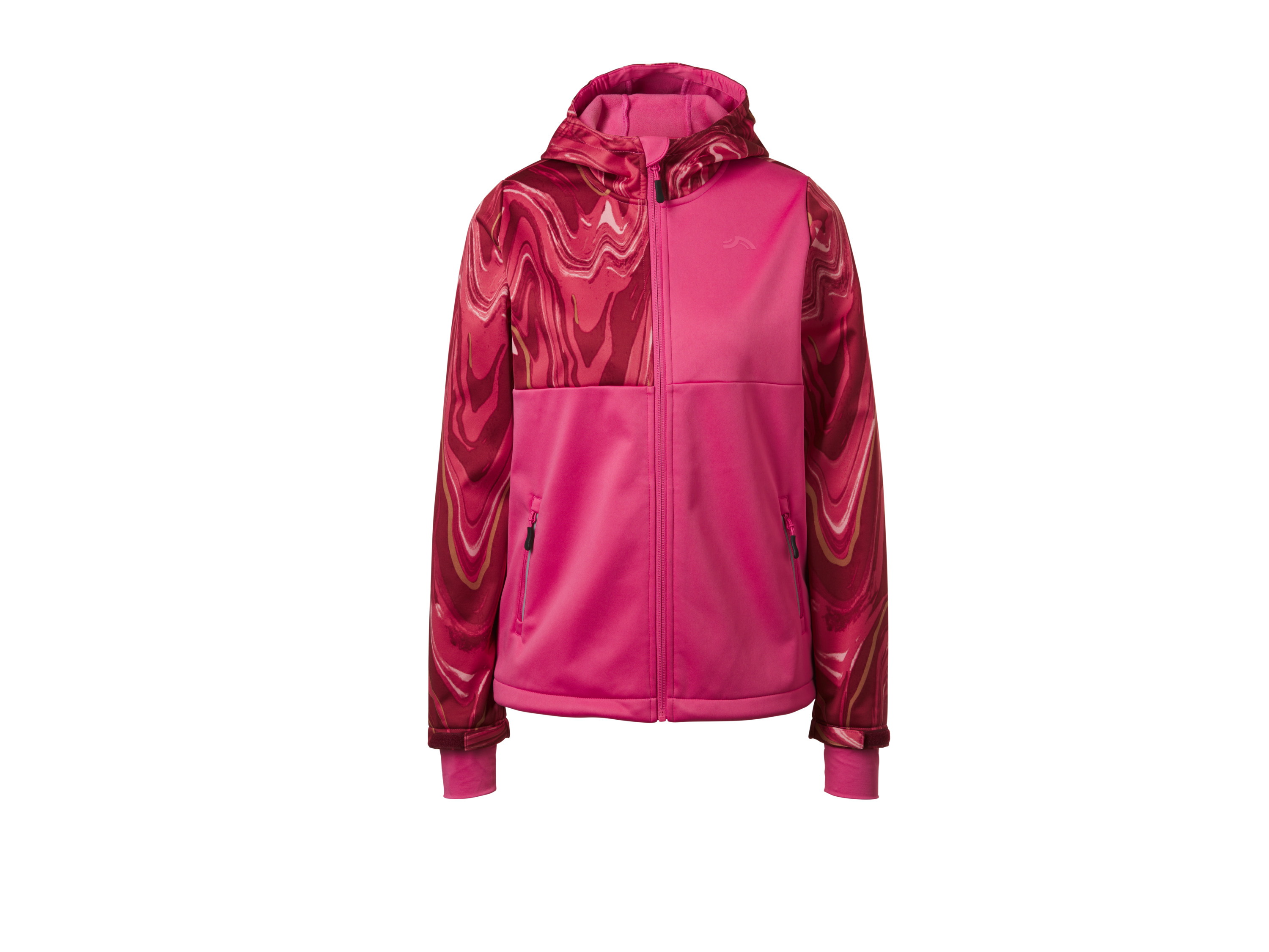 CRIVIT Kurtka softshell dziecięca (Różowy/ we wzory, 158/164)