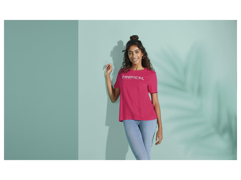 Pełny ekran: esmara® T-shirt damski bawełniany, z nadrukiem - zdjęcie 6