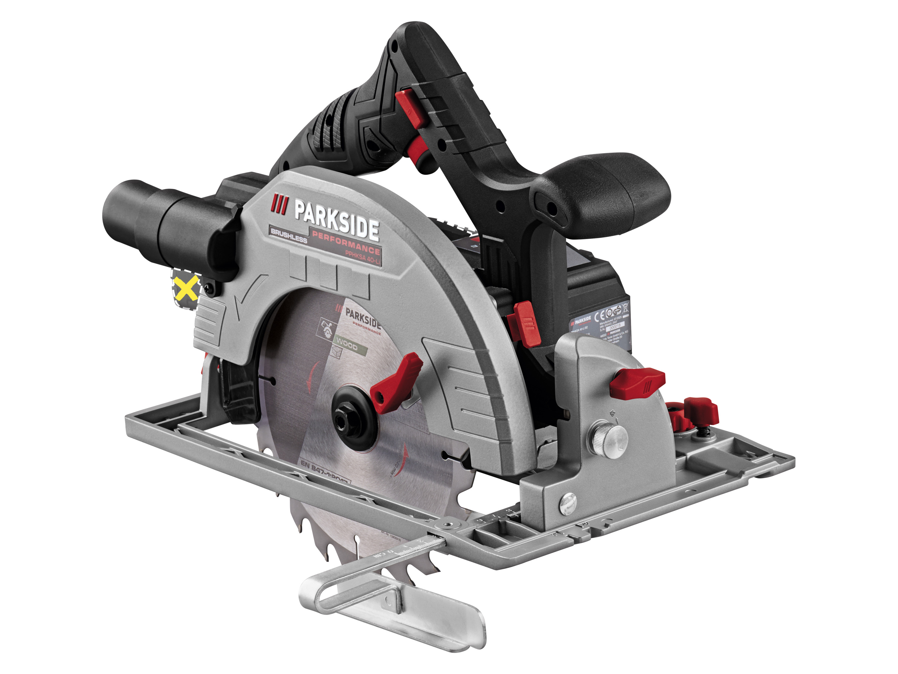 PARKSIDE PERFORMANCE® Akumulatorowa pilarka tarczowa ręczna PPHKSA 40-Li B2, 40V (bez akumulatora i ładowarki)