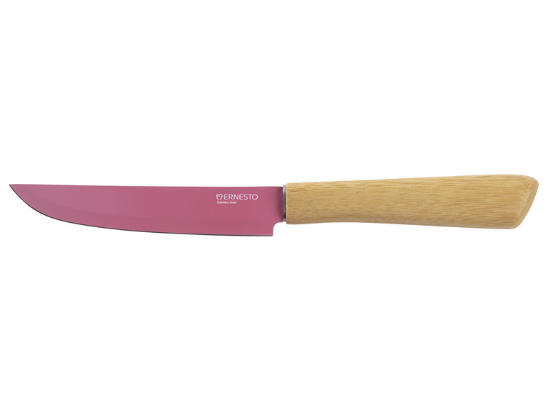 Pełny ekran: ERNESTO® Nóż lub Zestaw 2 noży ze stali szlachetnej z bambusową rękojeścią - zdjęcie 4