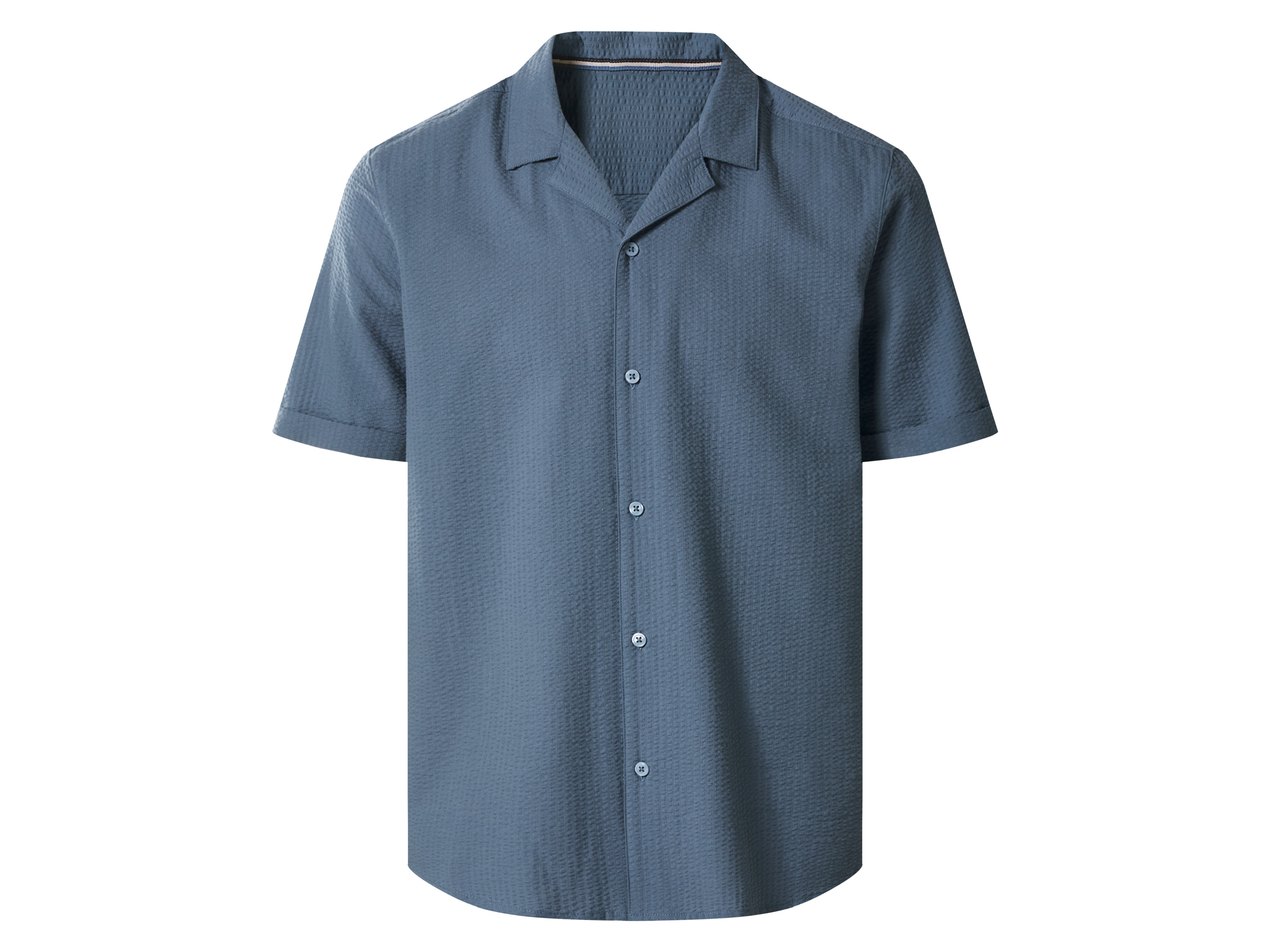 esmara Men Koszula seersucker męska z bawełny 