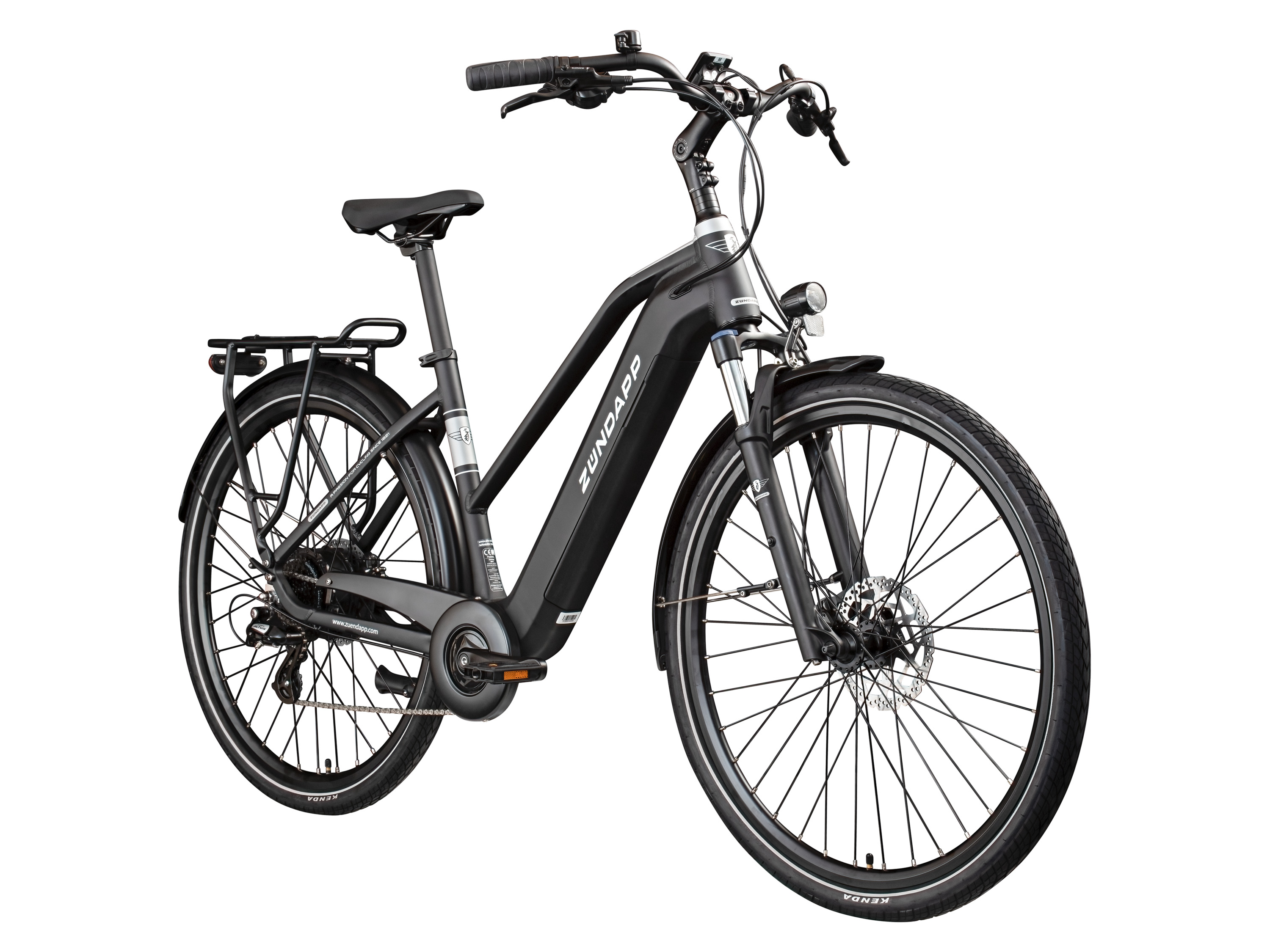 ZÜNDAPP Rower elektryczny trekkingowy »Z810 700c«, 28 cali (Damski, Czarny/biały)