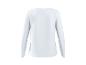 Biała damska bluzka z długim rękawem, widok z tyłu