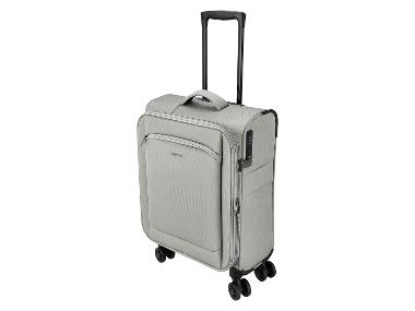 esmara® Miękka walizka kabinowa na kółkach, 35 l/40 l, szara
