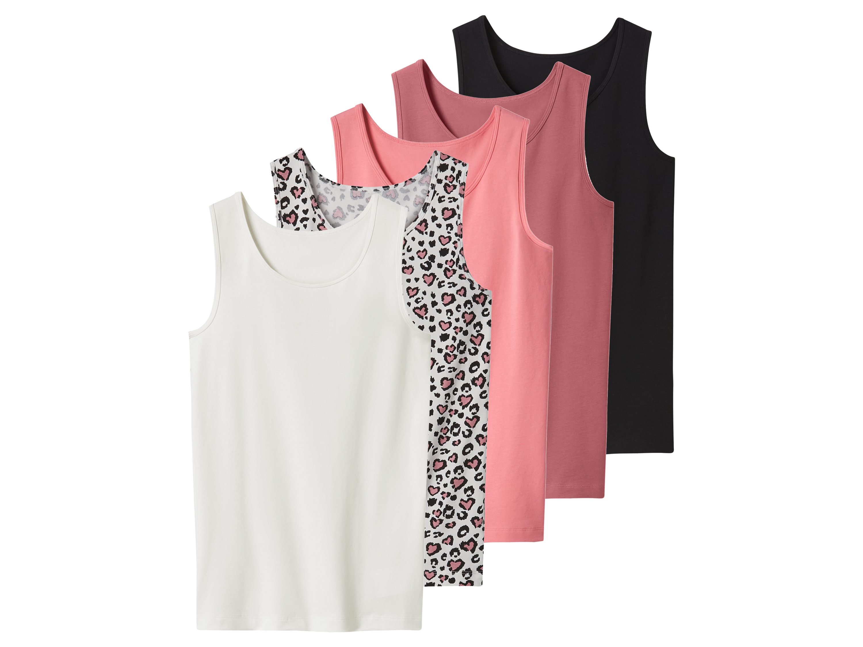 esmara® Podkoszulki dziecięce z bawełbą, 5 sztuk