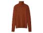 Rdzawobrązowy golf z guzikami na mankietach