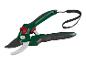 Zielone nożyce ogrodowe PARKISDE z czarnymi uchwytami i czerwonym zabezpieczeniem