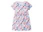 Sukienka dla dziewczynki, wzór muszelek, styl letni.