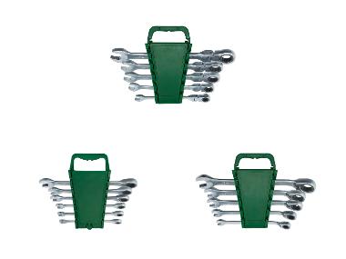 PARKSIDE® Zestaw kluczy płasko-oczkowych z grzechotką
