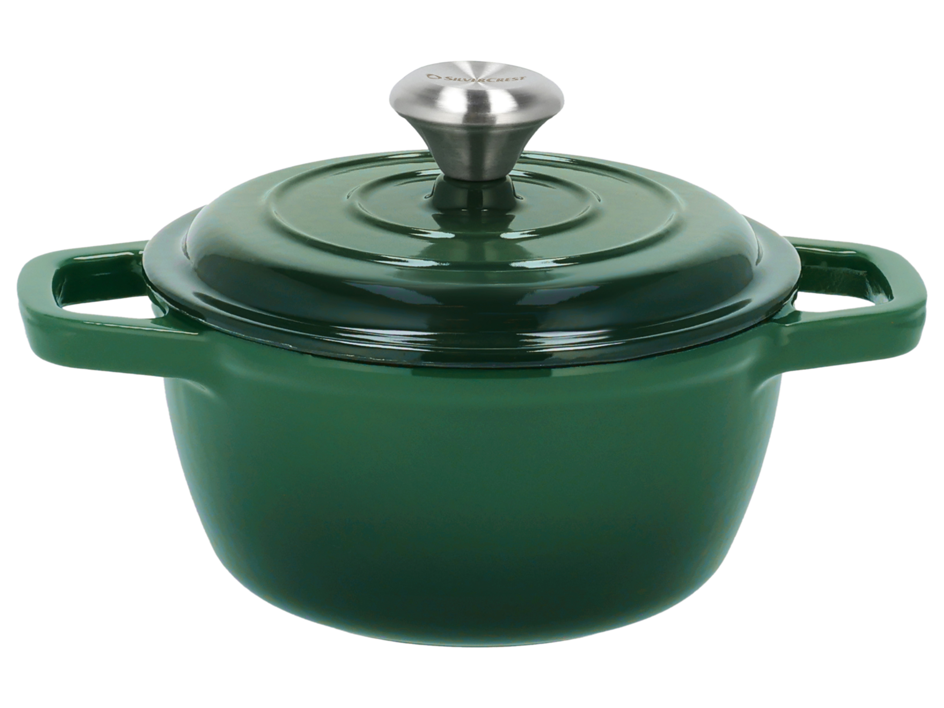 SILVERCREST® Garnek żeliwny, Ø 16 cm (zielony)
